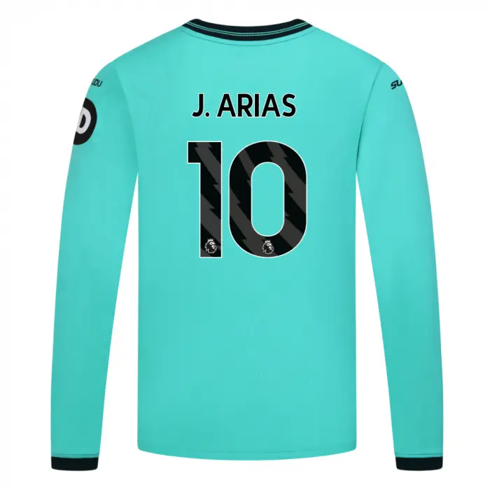 Wolverhampton Wanderers Shirts Store | Wolverhampton Wanderers A 2025-26 Wolves Away Shirt – Junior – LS J. ARIAS 10 Shirts